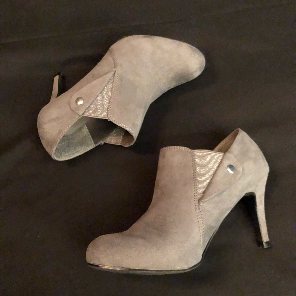 Gray Ankle Boots